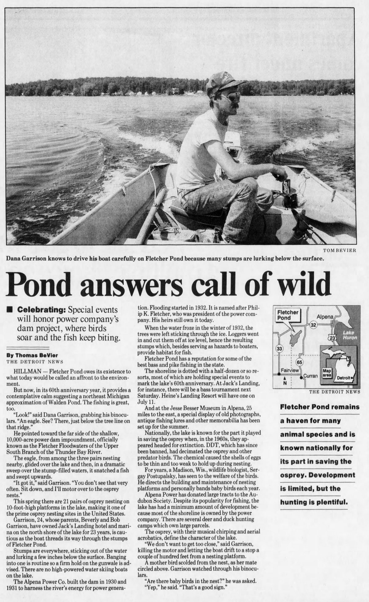 Jacks Landing - June 14 1992 Article On Pond (newer photo)
